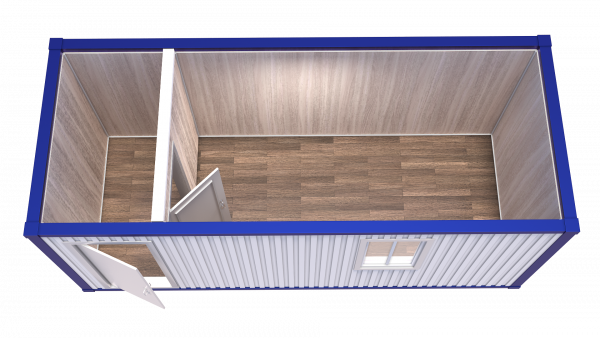 Блок-Контейнер с перегородкой и одним окном модель: РС-Б04