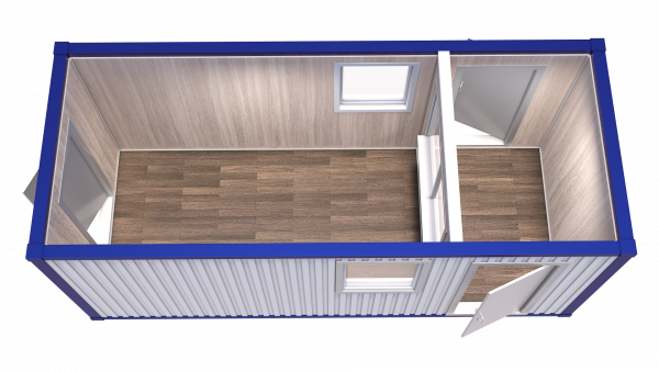 Блок-Контейнер проходная с помещением для охранника модель: РС-К02